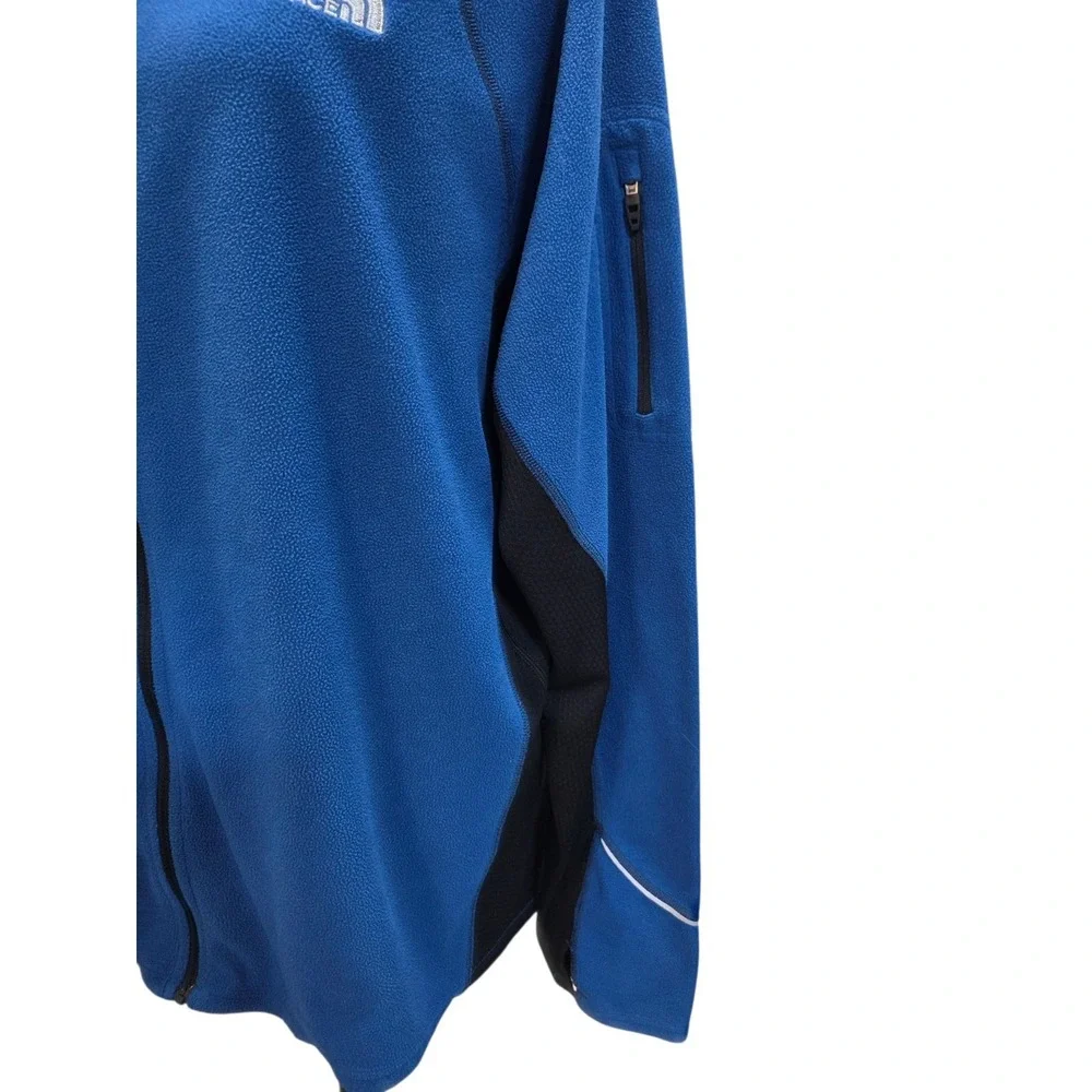 The North Face Flight Series Fleece Jacket Mens XL Blue Full Zip Thumbholes